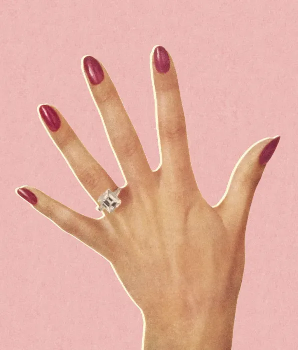 Framed Print : Womans Hand Wearing Engagement Ring Framed Print : Womans Hand Wearing Engagement Ring
