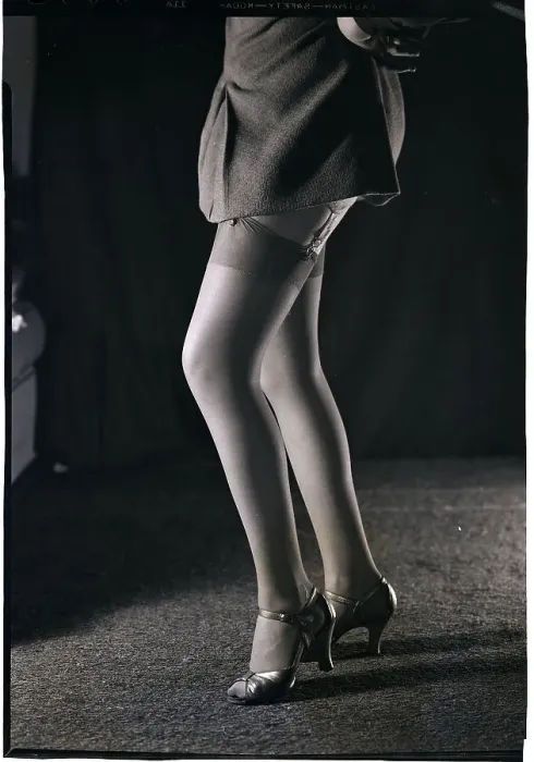 Framed Print : Woman's Legs in Stockings