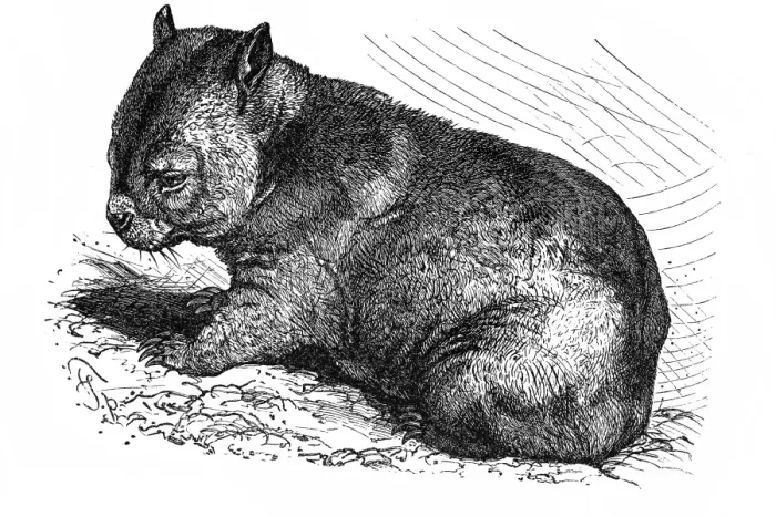 Framed Print : Wombat (Phascolomys fossor) Framed Print : Wombat (Phascolomys fossor)