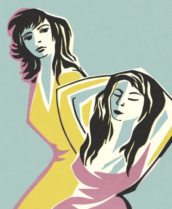 Framed Print : Two Women. http: /  / csaimages.com / images / istockprofile / csa_vector_dsp.jpg
