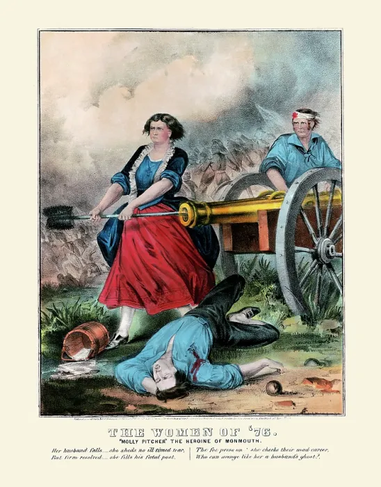 Framed Print : The women of 76: 'Molly Pitcher
