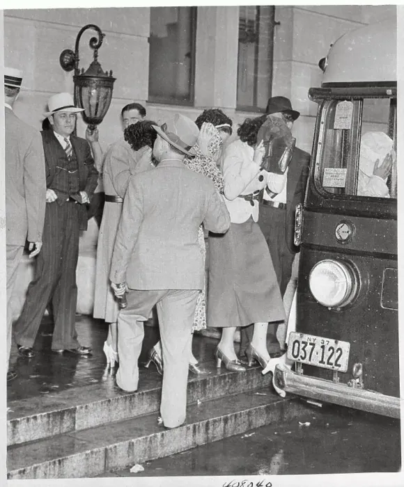 Framed Print : Women Arrested in Vice Raid Framed Print : Women Arrested in Vice Raid