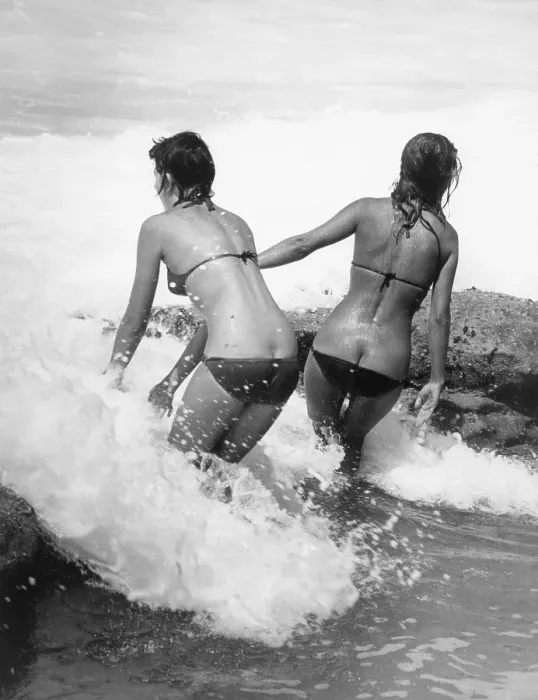 Framed Print : Women in Australian Surf
