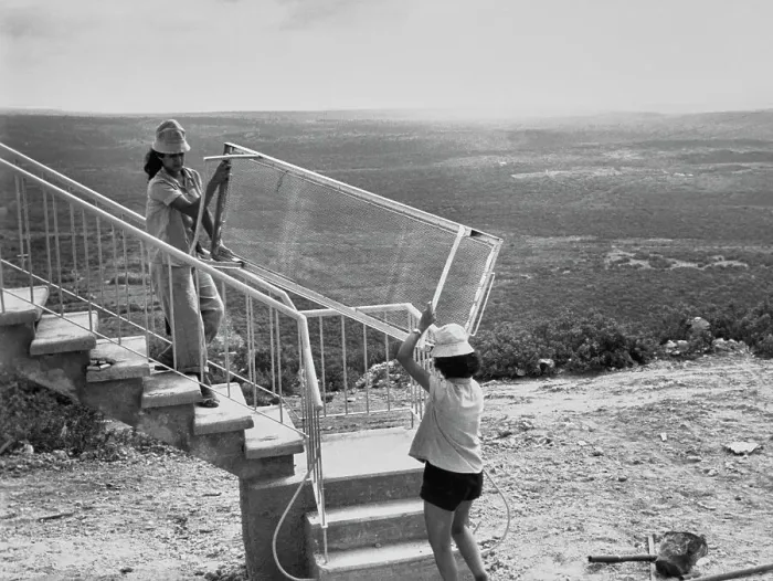Framed Print : Women Carrying Bed At Kibbutz Framed Print : Women Carrying Bed At Kibbutz