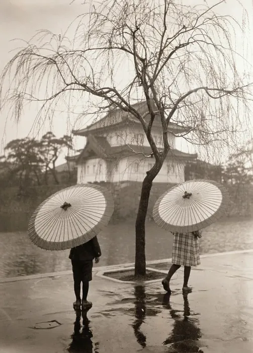 Framed Print : Women Carrying Japanese Umbrellas Framed Print : Women Carrying Japanese Umbrellas