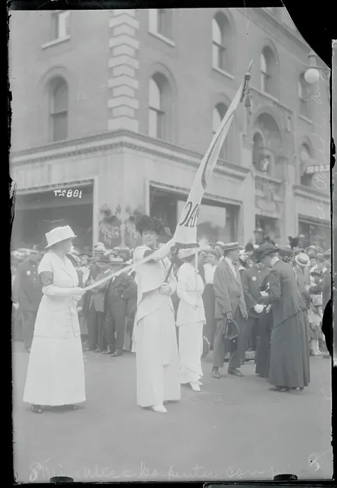 Framed Print : Women Carrying Protest Props Framed Print : Women Carrying Protest Props