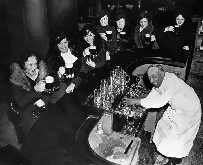 Framed Print : Women Celebrating End of Prohibition