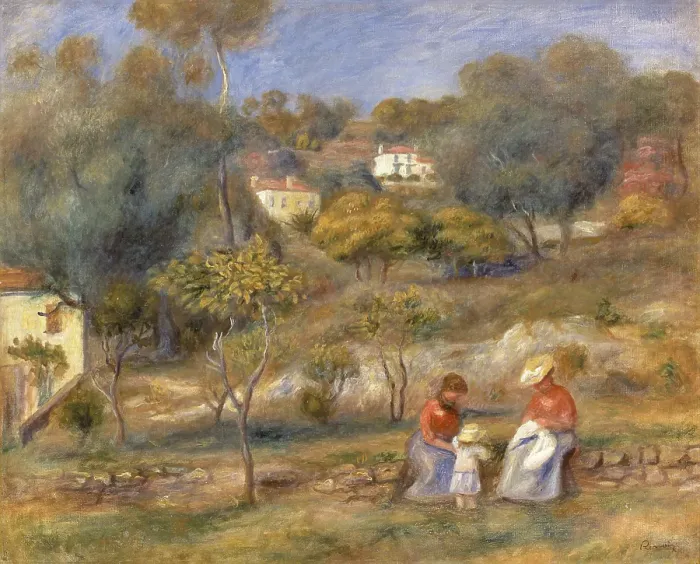 Framed Print : Two Women and a Child, by Pierre-Auguste Renoir, 1902, 20th Century Framed Print : Two Women and a Child, by Pierre-Auguste Renoir, 1902, 20th Century