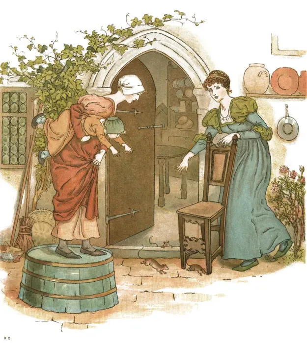 Framed Print : Two women and a child terrified by rats Framed Print : Two women and a child terrified by rats