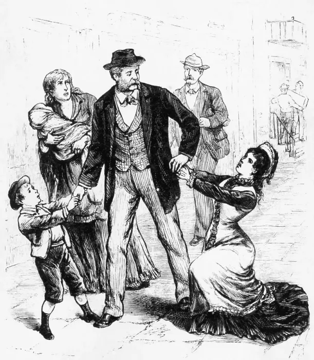 Framed Print : Women And Children Begging Doctor Framed Print : Women And Children Begging Doctor