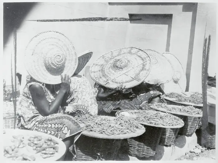 Framed Print : Women Covering Faces with Hats Framed Print : Women Covering Faces with Hats