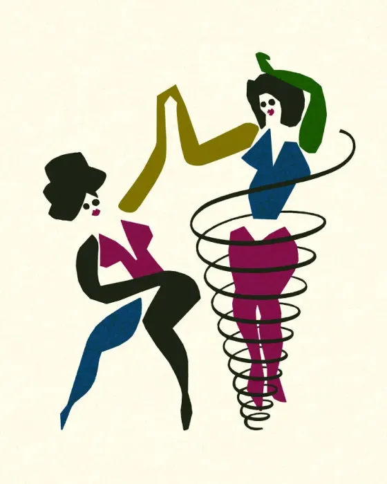 Framed Print : Two Women Dancing Framed Print : Two Women Dancing