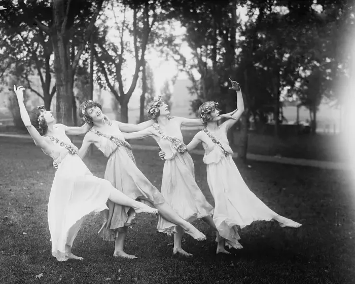 Framed Print : Four Women Dancing Framed Print : Four Women Dancing
