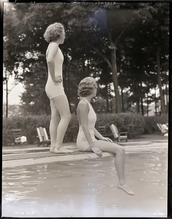 Framed Print : Women on Diving Board Framed Print : Women on Diving Board
