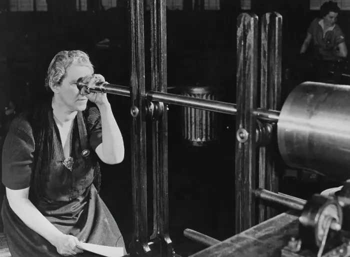 Framed Print : Women Doing Highly Specialized Work Framed Print : Women Doing Highly Specialized Work