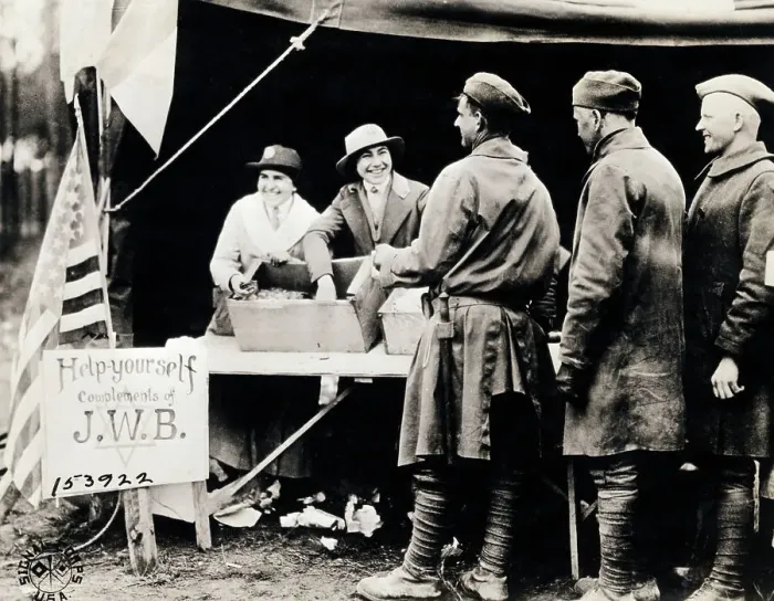 Framed Print : Women Giving Sweets to Soldiers