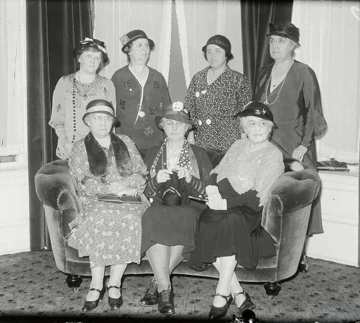 Framed Print : Women Heading up Needleworkers Guild Framed Print : Women Heading up Needleworkers Guild