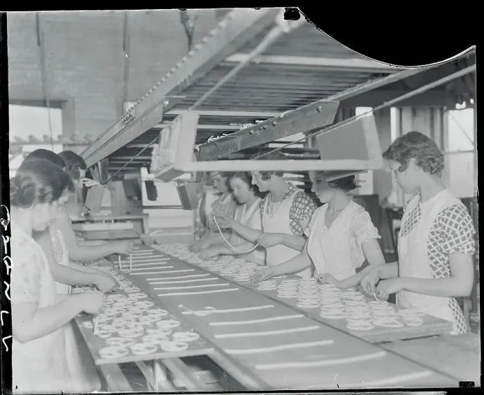 Framed Print : Women Making Pretzels Framed Print : Women Making Pretzels