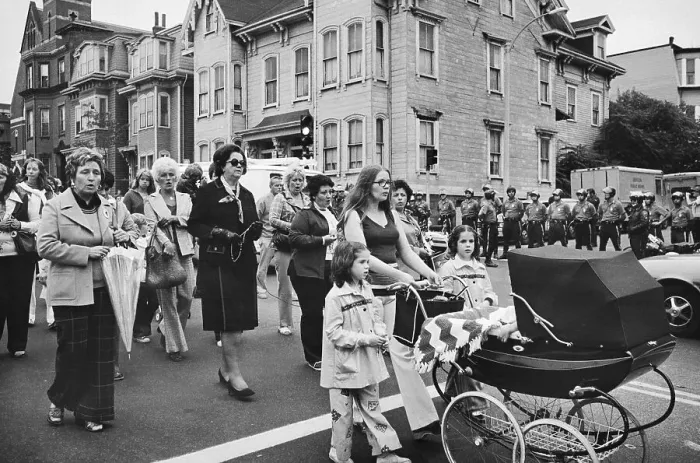 Framed Print : Women Marching in a Demonstration