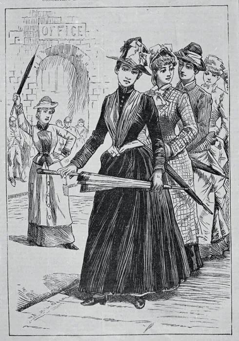 Framed Print : Women Marching the Picket Line Framed Print : Women Marching the Picket Line