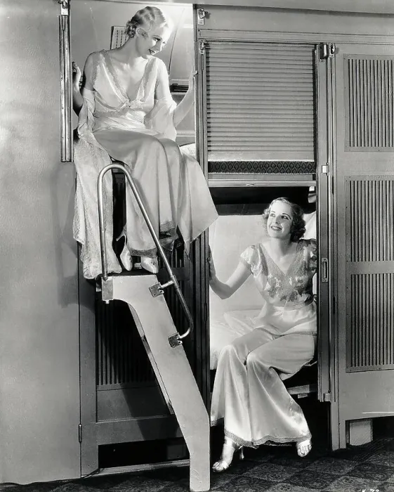 Framed Print : Women Model Metal Train Sleeping Cars