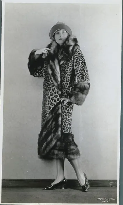 Framed Print : Women Modeling Leopard Coat Framed Print : Women Modeling Leopard Coat
