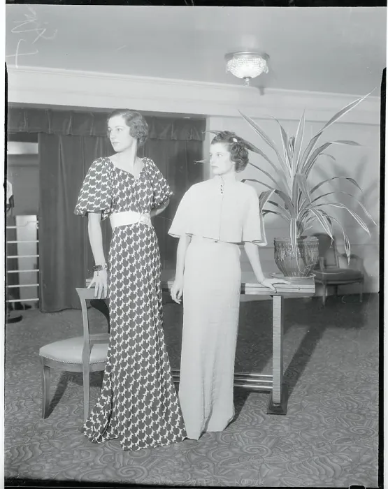 Framed Print : Women Modelling Fashions At Charity Luncheon