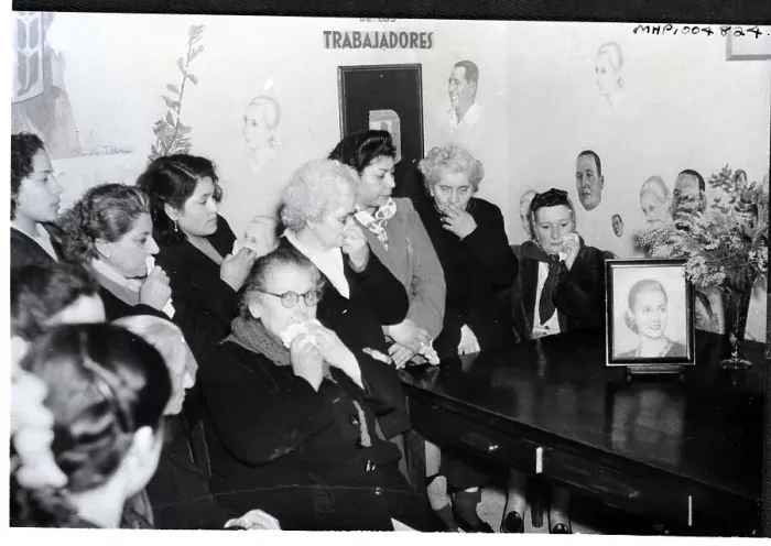 Framed Print : Women Mourning over Eva Peron Framed Print : Women Mourning over Eva Peron