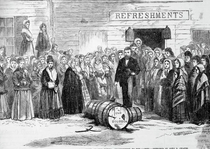 Framed Print : Women Outside Saloon;Man W / Axe In Hand Framed Print : Women Outside Saloon;Man W / Axe In Hand