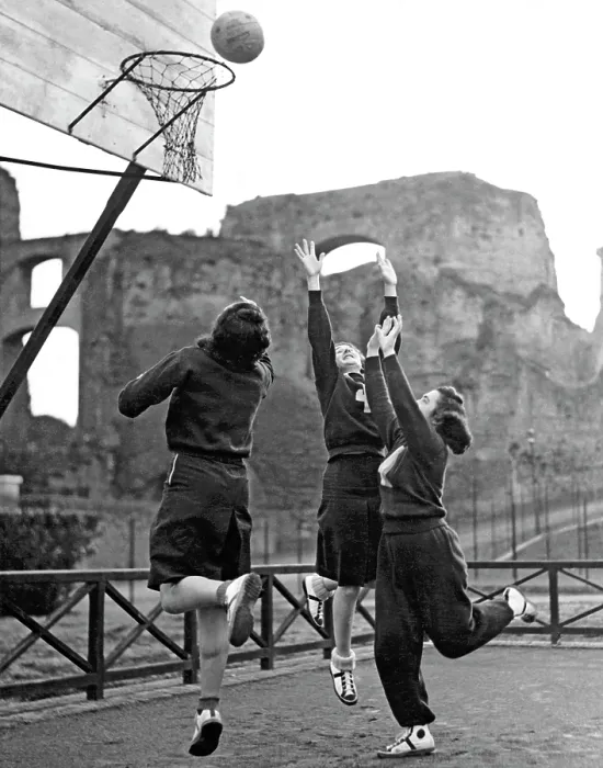 Framed Print : Women Playing Basketball Framed Print : Women Playing Basketball