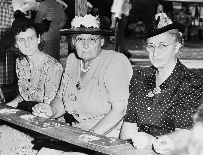 Framed Print : Three Women Playing Bingo, Losers Framed Print : Three Women Playing Bingo, Losers