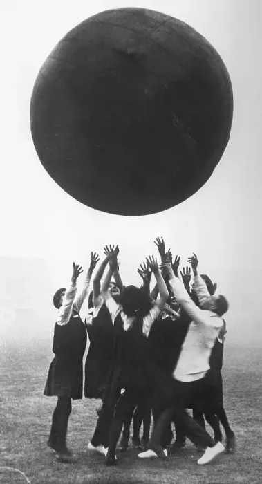 Framed Print : Women Playing Push Ball Framed Print : Women Playing Push Ball