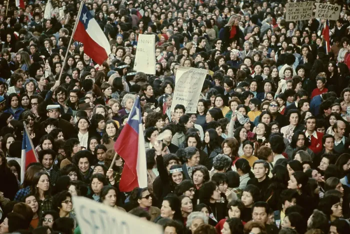 Framed Print : Women Protest Government in Chile Framed Print : Women Protest Government in Chile