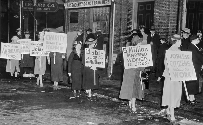 Framed Print : Women Protesters Marching with Signs Framed Print : Women Protesters Marching with Signs