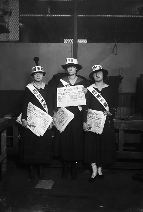 Framed Print : Women Protesting U.S. Involvement in World War I Framed Print : Women Protesting U.S. Involvement in World War I