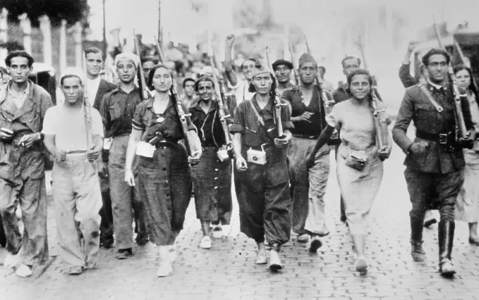 Framed Print : Women With Rifles Marching Framed Print : Women With Rifles Marching