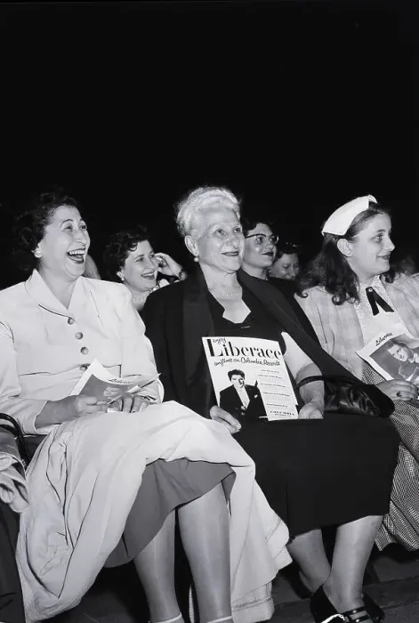 Framed Print : Women In Front Row Of Liberace Concert Framed Print : Women In Front Row Of Liberace Concert