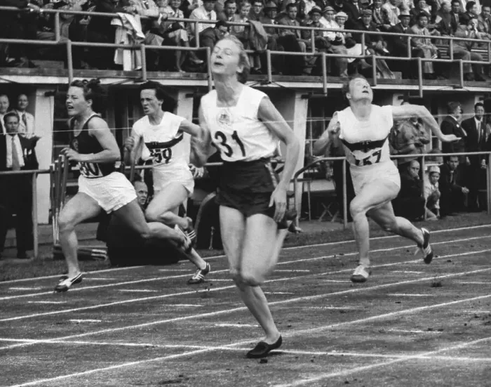 Framed Print : Women Running 80 Meter Hurdles