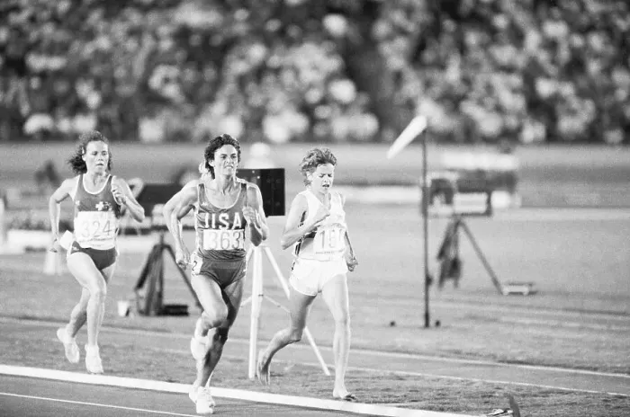 Framed Print : Women Running the Olympic 3000-Meter Heat Framed Print : Women Running the Olympic 3000-Meter Heat