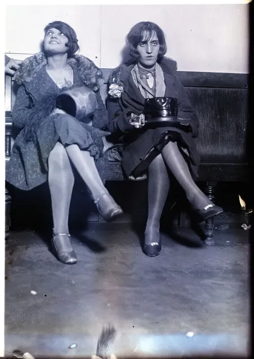 Framed Print : Two Women Seated On Bench In Police Stat Framed Print : Two Women Seated On Bench In Police Stat