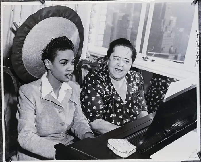 Framed Print : Two Women Seated At Piano, Practicing Framed Print : Two Women Seated At Piano, Practicing