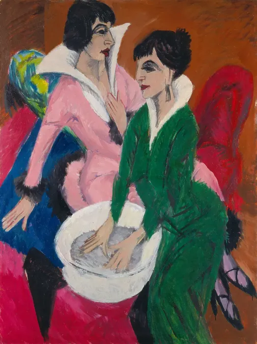 Framed Print : Two Women By A Sink The Sisters Framed Print : Two Women By A Sink The Sisters