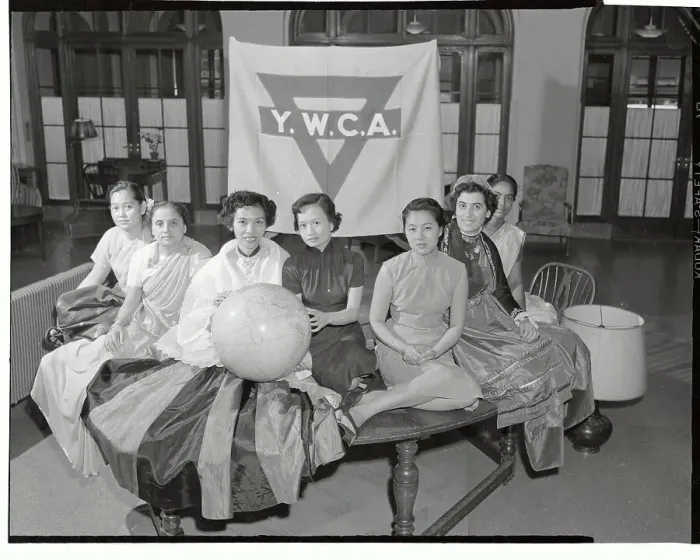 Framed Print : Women Sitting at YWCA Framed Print : Women Sitting at YWCA