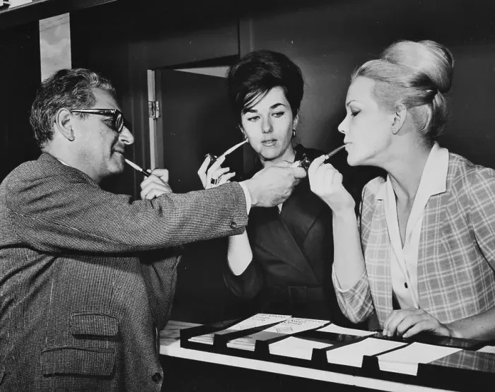 Framed Print : Women Smoking Pipes With a Man Framed Print : Women Smoking Pipes With a Man