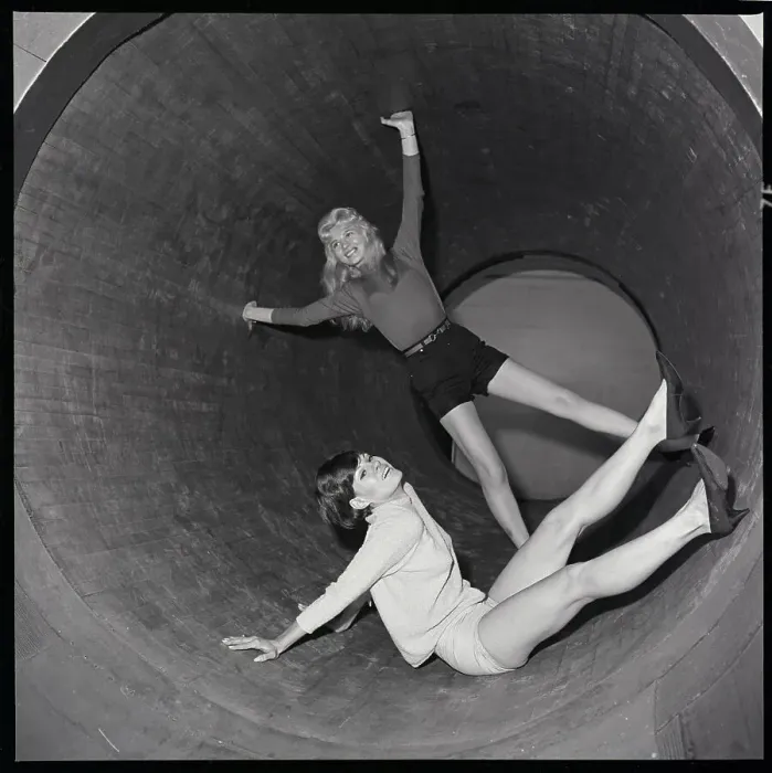 Framed Print : Women in the Spinning Barrel Framed Print : Women in the Spinning Barrel