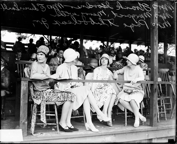 Framed Print : Women At A Sporting Event Framed Print : Women At A Sporting Event