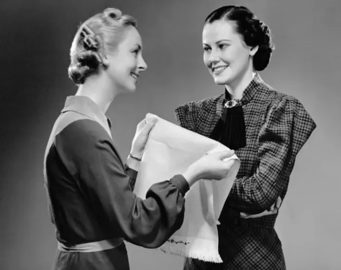 Framed Print : Two women talking Framed Print : Two women talking