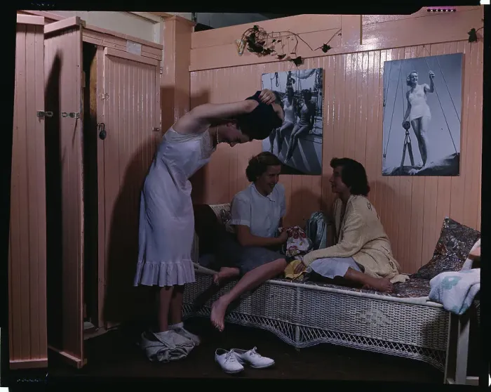Framed Print : Women Visting with Each Other