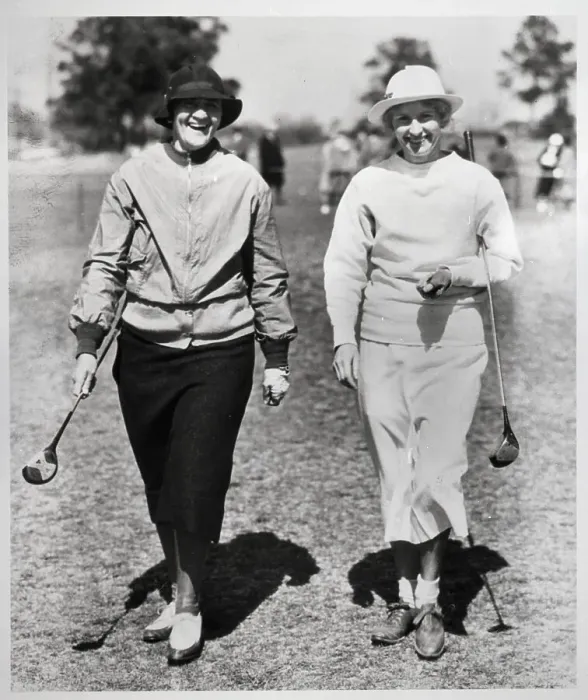 Framed Print : Women Walking on Golf Coarse Framed Print : Women Walking on Golf Coarse