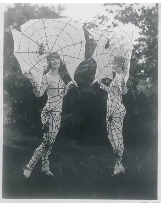 Framed Print : Women Wearing Spider Costumes Framed Print : Women Wearing Spider Costumes